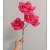 Three-Headed Diamond Rose Artificial Handle Home Decoration Floral Artificial Flower Dining Room Living Room Decoration Artificial Rose