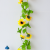 Cross-Border Foreign Trade European Style Simulation Rattan Artificial Flower Sunflower Wall Hanging Plant Decoration Rattan Leaf Home Decoration