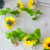 Cross-Border Foreign Trade European Style Simulation Rattan Artificial Flower Sunflower Wall Hanging Plant Decoration Rattan Leaf Home Decoration
