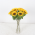 Simulation 11cm Sunflower Living Room Home Outdoor Decoration Props Fake Flower Foreign Trade Hotel Table Flower Factory Direct Sales