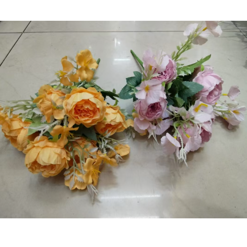 factory direct sales wholesale 7 peony hydrangea combination simulation plastic flowers fake flower indoor and outdoor decoration shooting props