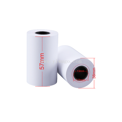 Thermal Paper Roll 57 X40 Thermosensitive Paper 57*38 Tissue Roll Collection Paper Printing Paper Thermal Receipt Paper OEM Customization