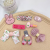 Spring Children's Barrettes 9-Piece Suit Little Girl Girls' Fabric Floral Press Clip Cute Flowers Duckbill Clip Korean Style