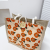 Ins Linen Handbag Women's Fashion Linen Bag Cute Niche Canvas Bag Korean Style Western Style Leisure Lunch Bag