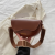 Simple New Women's Bag Solid Color Saddle Bag High-End Fashion Popular All-Match Shoulder Bag Popular Crossbody Bag