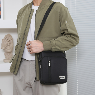   Bag Men's One Shoulder Bag Casual Waterproof Nylon Cloth Bag Travel Business Crossbody Bag Small Bag Travel Men's Bag