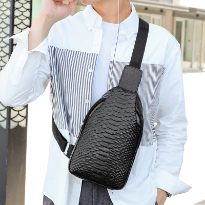 Bag Chest Bag Business Messenger Bag Travel Men's Fashionable Chest Bag Casual Large Capacity Shoulder Bag Shoulder Bag