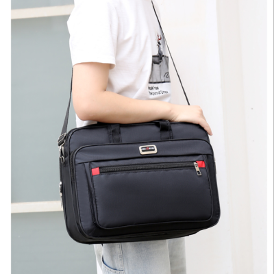 Resistant Men's Shoulder Messenger Bag Briefcase Korean Style Oxford Cloth Waterproof Handbag Fashion Trendy Leisure Business Bag
