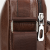 Pure Color Men's Large-Capacity Crossbody Bag Trendy All-Match Casual Shoulder Bag Wear-Resistant Waterproof Pu Handbag