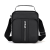 Pure Color Men's Large-Capacity Crossbody Bag Trendy All-Match Casual Shoulder Bag Wear-Resistant Waterproof Pu Handbag