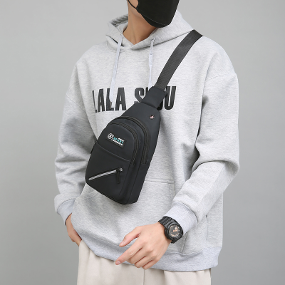 Fashion Chest Bag Men's Shoulder Bag Messenger Bag Men's Korean Style Chest Bag Trendy Shoulder Bag Boys New Backpack