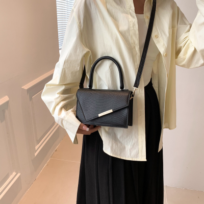  Women's Solid Color Commute One Shoulder Bag Fashion All-Match Elegant Crossbody Bag Simple Generous Handheld Small Bag