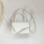  Women's Solid Color Commute One Shoulder Bag Fashion All-Match Elegant Crossbody Bag Simple Generous Handheld Small Bag