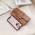   Horizontal Change Packet Women's Trendy All-Match Mini Wallet Wear-Resistant Waterproof Clutch Solid Color Card Holder