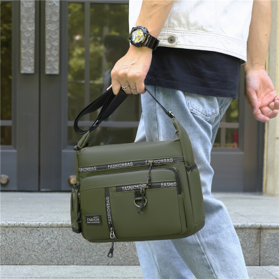 Commute Unisex Oxford Cloth Bag Wear-Resistant Waterproof Shoulder Bag Large Capacity Multi-Functional Messenger Bag