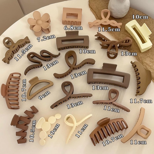 french elegance barrettes autumn and winter plush updo shark clip large hair claw headdress high-grade hairpin wholesale