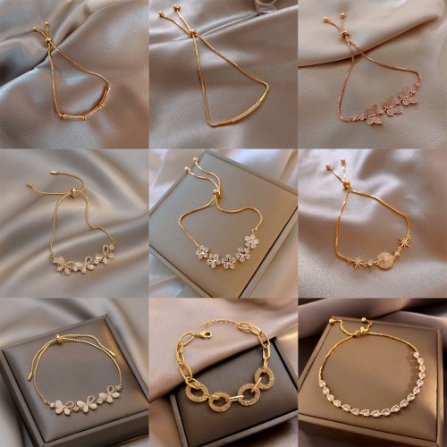 south korea all-match pearl bracelet for women ins style niche high-grade titanium steel bracelet couple bracelet hand jewelry wholesale