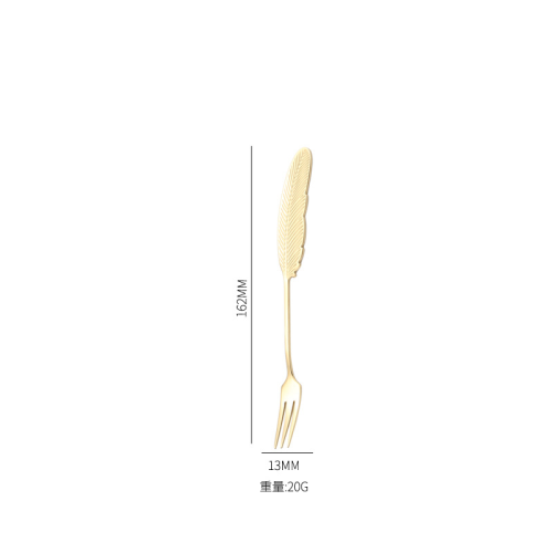 304 stainless steel children spoon feather spoon coffee spoon fork creative wings stirring spoon bird's nest spoon hand gift