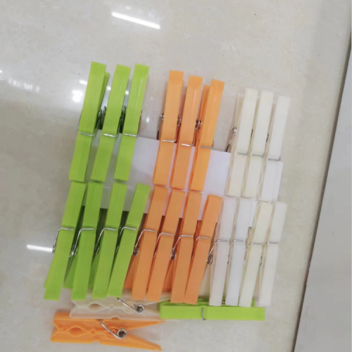 [Foreign Trade] Factory Direct Sales Plastic Peg Windproof Clip Underwear Socks Drying Clothes Clip Plastic Clip Color