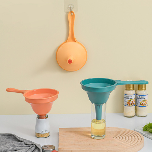 厂家供应家用油漏斗 创意厨房小工具米漏油漏 可过滤塑料漏斗批发