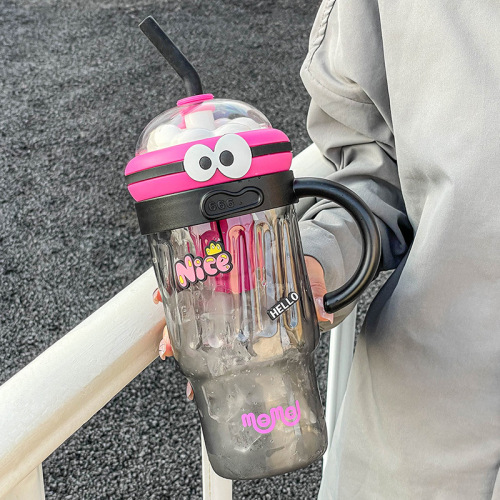 8312大容量水杯新款女生夏天高颜值办公室冰霸杯吸管杯子学生便携