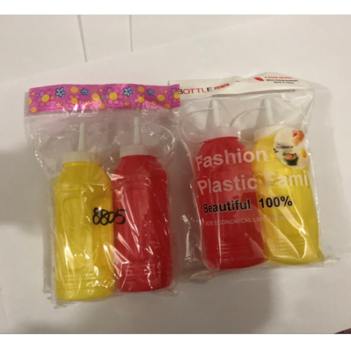 8278塑料防漏沙拉挤压瓶调料瓶调味瓶酱汁奶油果酱瓶挤酱瓶