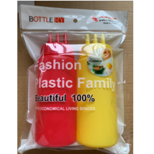 8278塑料防漏沙拉挤压瓶调料瓶调味瓶酱汁奶油果酱瓶挤酱瓶