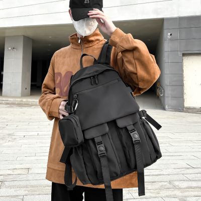 Fashion Simple Computer Quality Men's Bag Travel Backpack Cross-Border Wholesale School Bag One Piece Dropshipping 9715