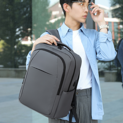 Wholesale Backpack Cross-Border Simple Versatile Large Capacity Travel Quality Men's Bag Student Schoolbag D23-0