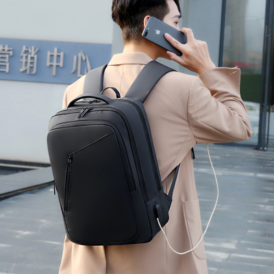Cross-Border Wholesale Quality Men's Bag Trendy Backpack Large Capacity Multifunctional Backpack Business Travel Bag9973