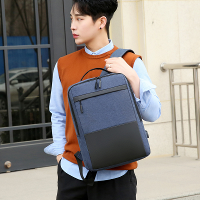Wholesale Color Matching Student Schoolbag New Cross-Border Leisure Sports Quality Men's Bag One Piece Dropshipping 2441