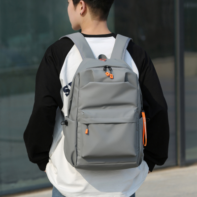 Wholesale Trend Simple Student Schoolbag Cross-Border Large Capacity Quality Men's Bag One Piece Dropshipping 2310