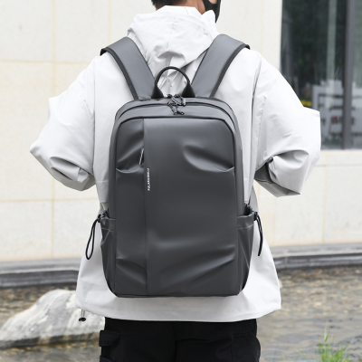 Cross-Border Solid Color Student Schoolbag New Fashion Brand Wholesale Quality Men's Bag One Piece Dropshipping 3198