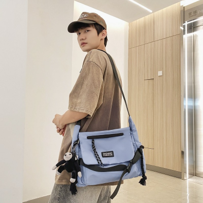 Street Tide Brand Simple Messenger Bag Wholesale Casual Korean Style Quality Men's Bag One Piece Dropshipping 5597