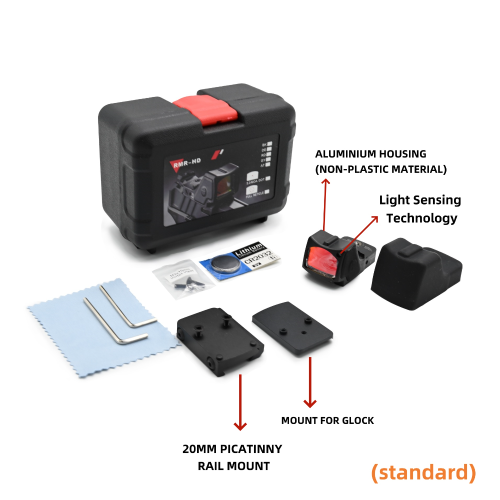 new rmr-hd red dot telescopic sight 6063 aluminum material holographic differentiation