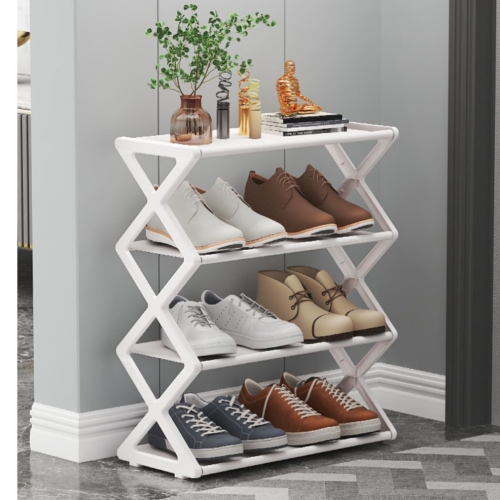 philippines hot sale simple type small size x-type fabric dust-proof shoe rack shoe cabinet home assembly shoe rack storage shoe cabinet