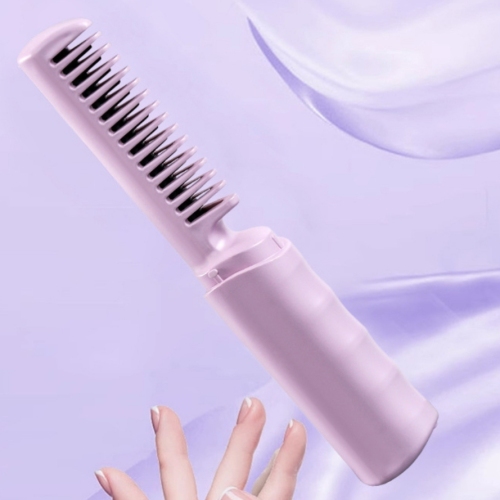 portable straight comb mini charging new wireless straight comb hair comb hair curler and straightener dual-use hair curler plywood