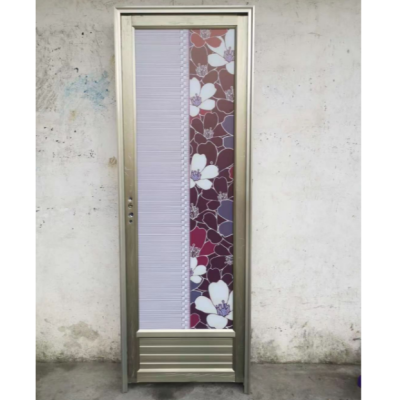Aluminium Alloy Door Toilet Kitchen Balcony Plastic Steel Door Tempered Film Exported to Africa