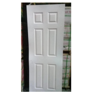 White Primer Wooden Door Leather Door Leaf Facade