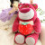 Cute Strawberry Bear Pillow Plush Toy Ragdoll Girlish Doll Sleep Comfort Pillows Birthday Gift Present to Girl