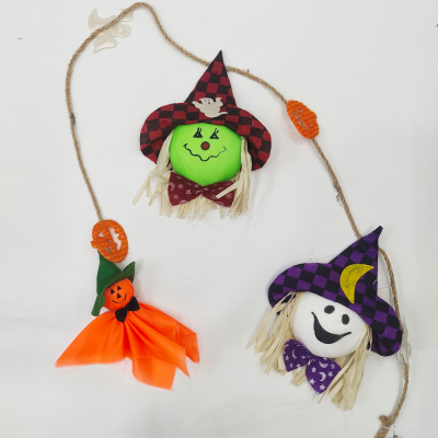 SOURCE Manufacturers Supply 130cm Wansheng Pumpkin Decorative Crafts Pendant Festival Ghost Festival Party Hemp Rope Tag
