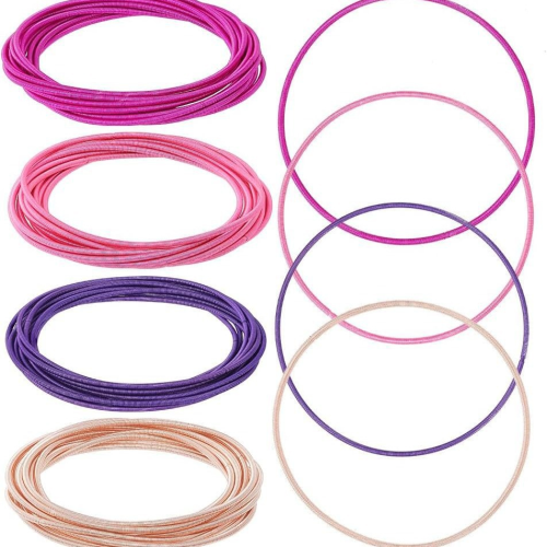 美国独立日狂欢节圣诞节饰品儿童弹簧手环手镯弹力铁丝绳手链跨境