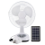 Hot Sale in Southeast Asia 052 Ac Dc Solar Fan Set Shaking Head Rechargeable Fan Desk Fan with Light