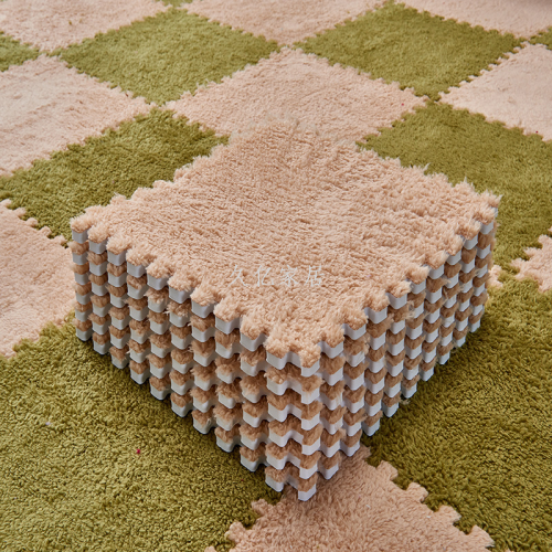 Joint Carpet Bedroom Full-Shop Household Square Jigsaw Puzzle Mats Plush Surface EVA Foam Floor Mat Tatami Mat