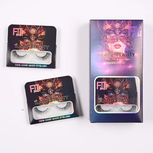 Single Pair of Fluffy Eyelashes 3D Mink-like Spot Foreign Trade Hot Selling Curved Fried Hair Imitated Mink Eyelash