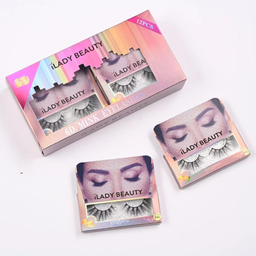 Cross-Border European and American 3D Multi-Layer Thick 12 Pairs Eyelash Natural Eyelashes Simulation Curling False Eyelashes