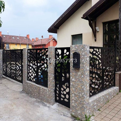 Building Safety Fence Protective Grating Laser Cutting Fence Decorative Screen Handrail Curtain Wall Ceiling Villa Community