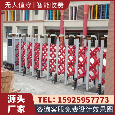 Shanghai Electric Remote Control Retractable Door Courtyard Automatic Retractable Door Factory School Stainless Steel Sliding Door Factory Wholesale