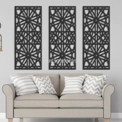 Cross-Border Metal Wall Decorations Laser Cutting Hollow Carved Geometric Wall Decorations Amazon Hot Sale Creative Metal Crafts