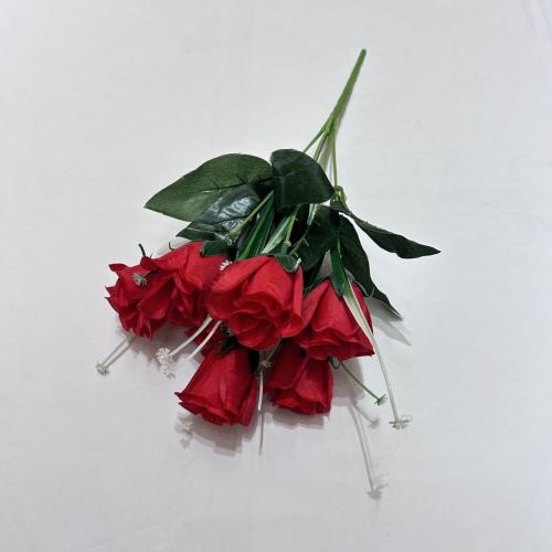 fabric silk flower rose bud artificial flower 7 small bud small bouquet decorative small bud fake flower